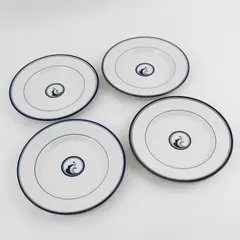 Set Of 4 Dansk Flora Juniper Bread Plates  Japan 7.25"