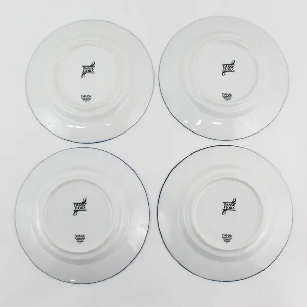 Set Of 4 Dansk Flora Juniper Bread Plates  Japan 7.25"