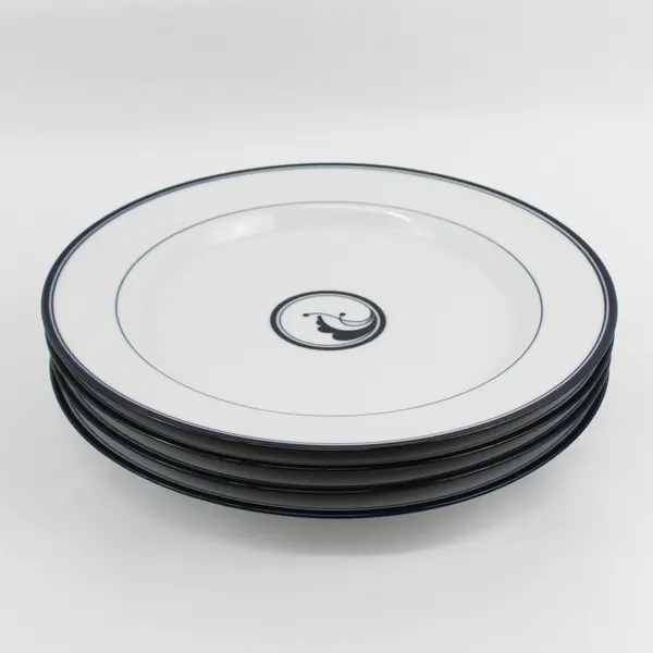 Set Of 4 Dansk Juniper Dinner Plates Flora Japan 10.75"