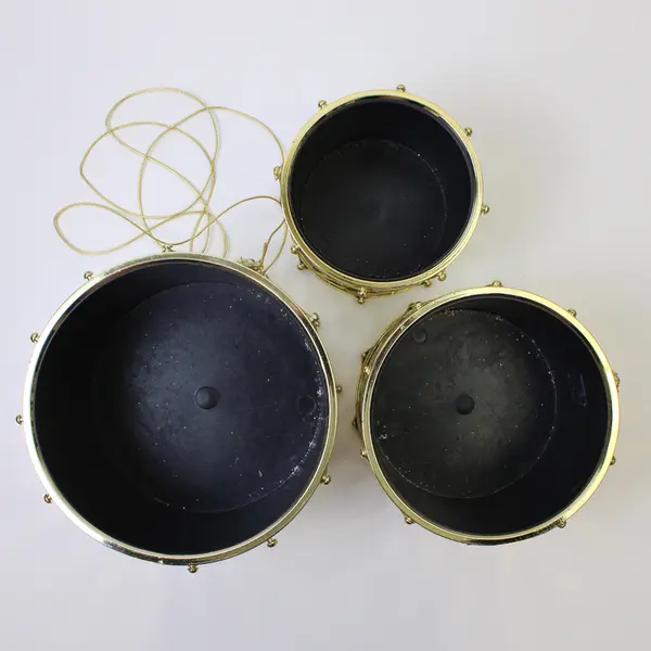 Enesco Mirrored Drum Nesting Bins Set of 3 Decorative Collectible