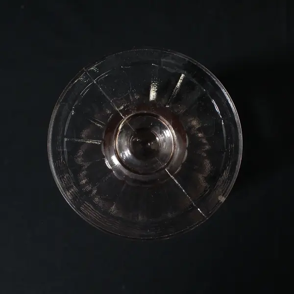 Vtg Anchor Hocking Pink Mayfair Open Rose  Footed Iced Tea Tumbler 6.5"