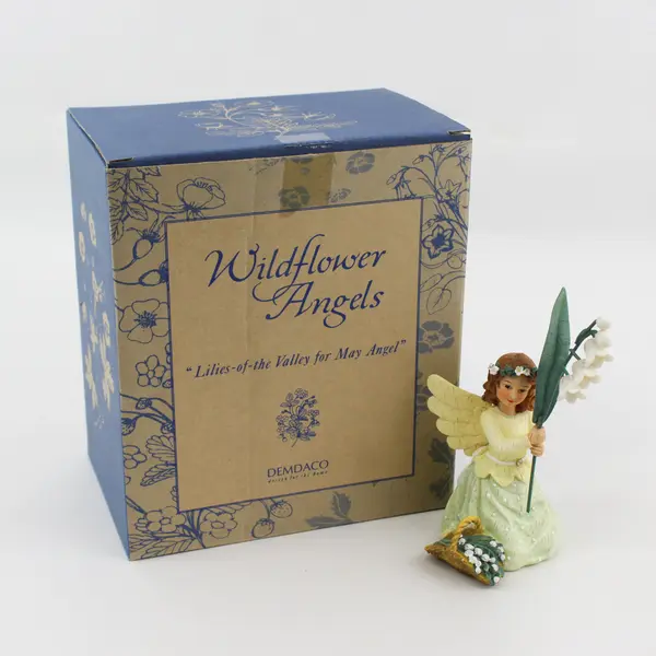  Demdaco Wildflower Angels “Lilies Of The Valley For May” Figurine Kathy Killi