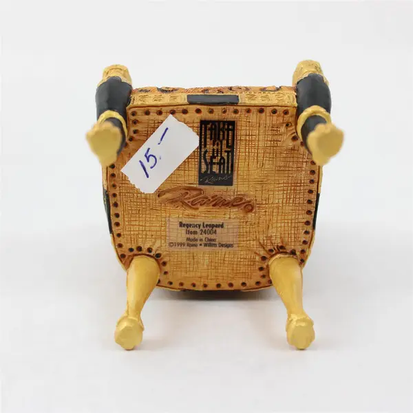 Raine Regency Leopard Take a Seat Miniature Chair 24004 NIB Dollhouse