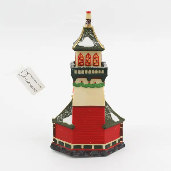 1993 Dept 56 North Pole Series Santa's Lookout Tower Ornament  98773 Lighted
