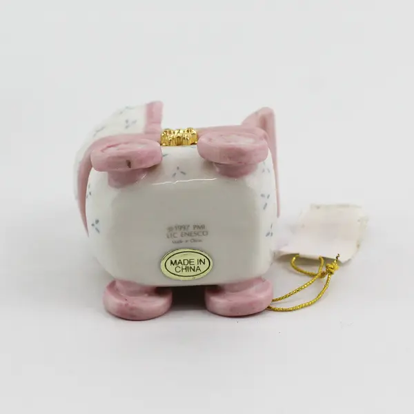 1997 Enesco Precious Moments Baby Girl Buggy Trinket Box