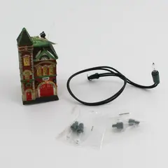1990 Dept 56 Christmas In The City Red Brick Fire Station Ornament Retired 98758