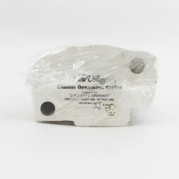 1989 Dept 56 Snow Village J Young's Granary #98632 Non Lit