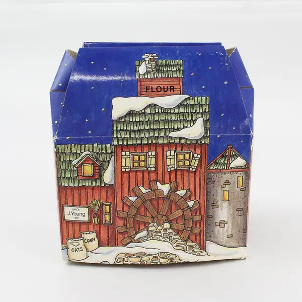 1989 Dept 56 Snow Village J Young's Granary #98632 Non Lit