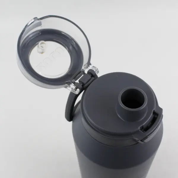 ZULU Solid Gray Color 40oz Stainless Steel Water Bottle Insulated 12.5" Tall