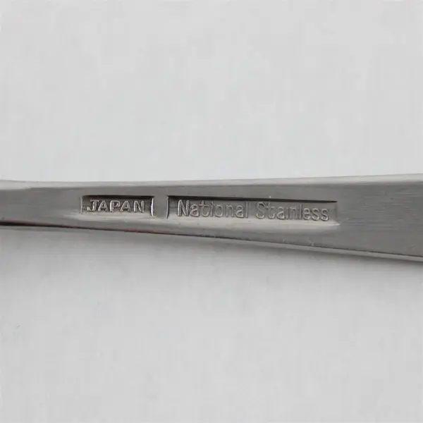 Lot of 12 National Stainless Olaf Pattern Salad Forks 6.5" SS Black Accents Rare