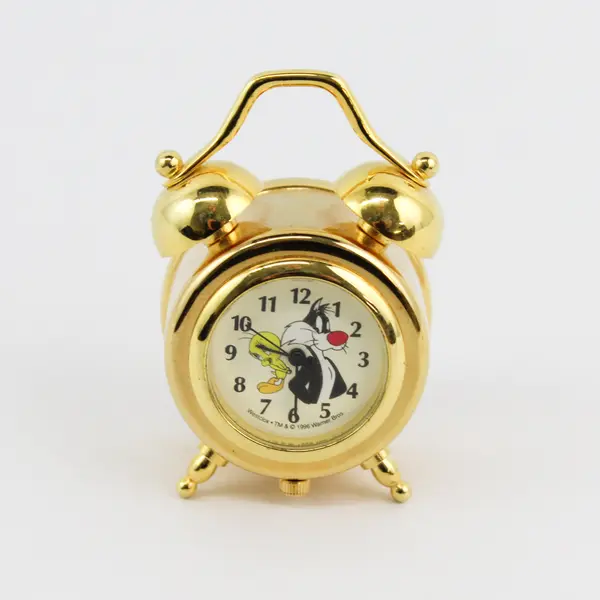 VTG 1996 Westclox Warner Bros. Sylvester & Tweety Mini Novelty Alarm Clock
