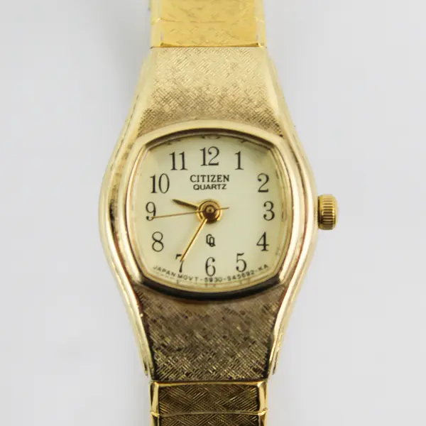 Citizen Watch Co. Women's Gold-Tone Quartz 5930-S16717 Wristwatch WORKS