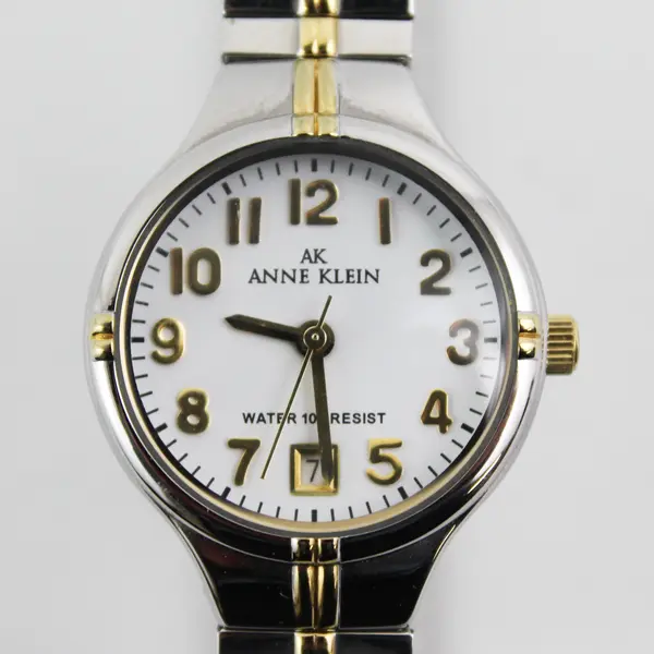 Anne Klein Women's Stainless Steel Silver and Gold-Tone Wristwatch 