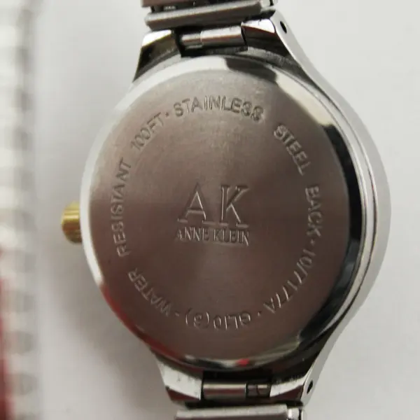 Anne Klein Women's Stainless Steel Silver and Gold-Tone Wristwatch 