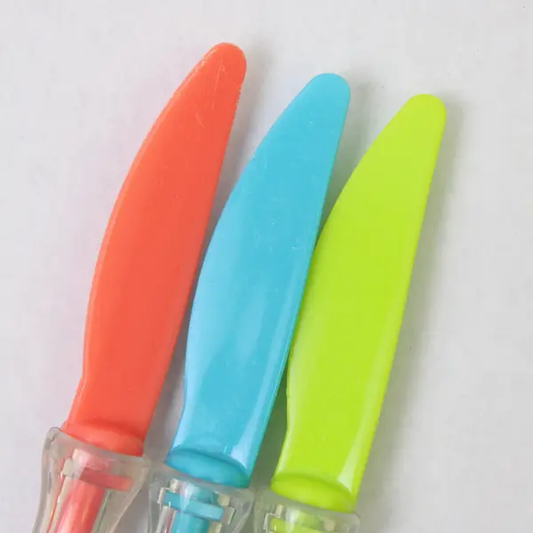 Lot of 10 Toddler Plastic Silverware Utensils - 4 Forks, 3 Spoons, 3 Knives