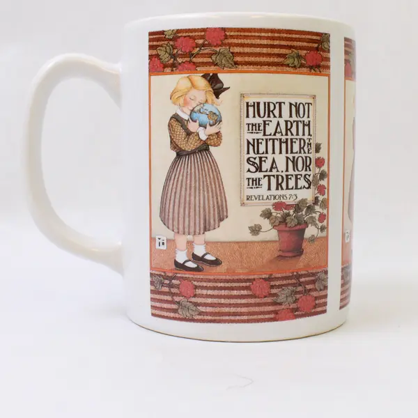 Mary Engelbreit   Hurt Not The Earth...Rev 7:3 Ceramic Mug 4.25" Andrews McMeel