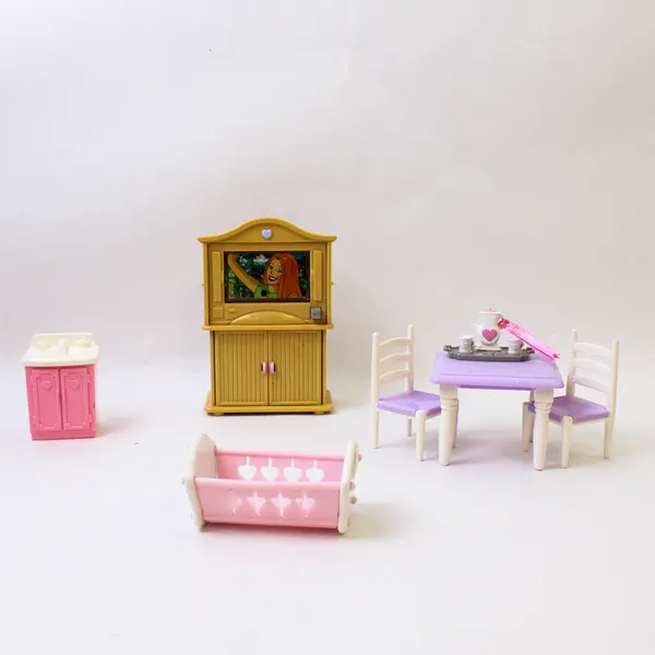 Lot of 7 Fisher-Price Loving Family Dollhouse Furniture Pieces