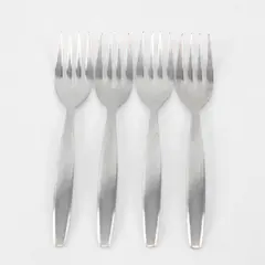 Lot of 4 National Stainless Portrait Pattern Stainless Salad Forks 6" Rare HTF