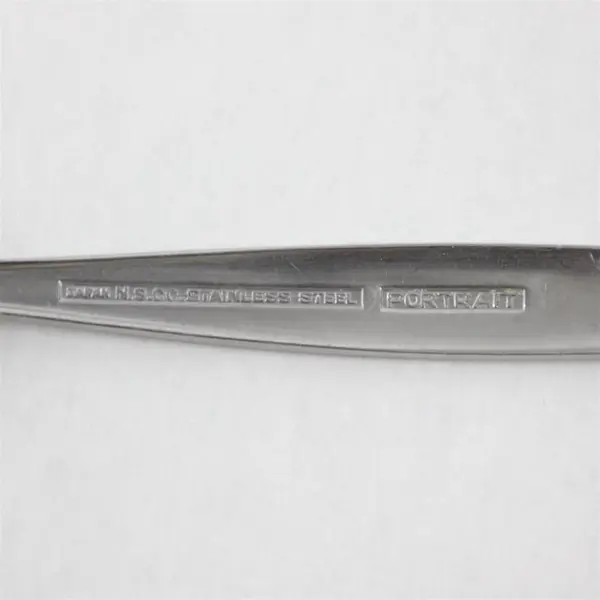 Lot of 4 National Stainless Portrait Pattern Stainless Salad Forks 6" Rare HTF