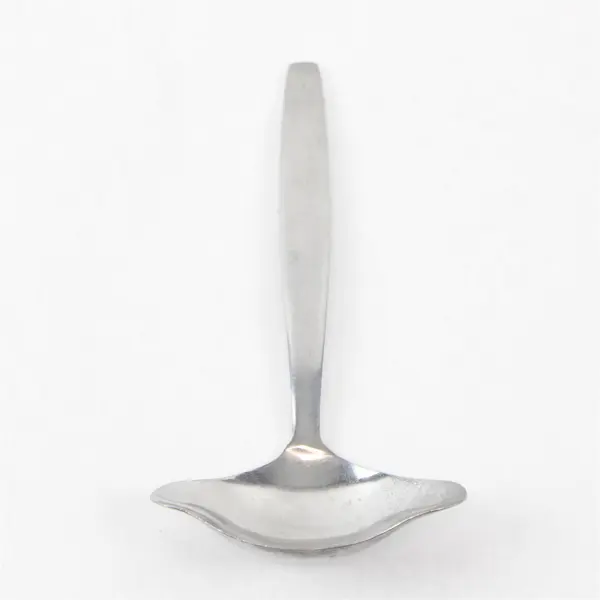 National Stainless Portrait Pattern Stainless Gravy Ladle 2 Spouts 6.5" Rare HTF