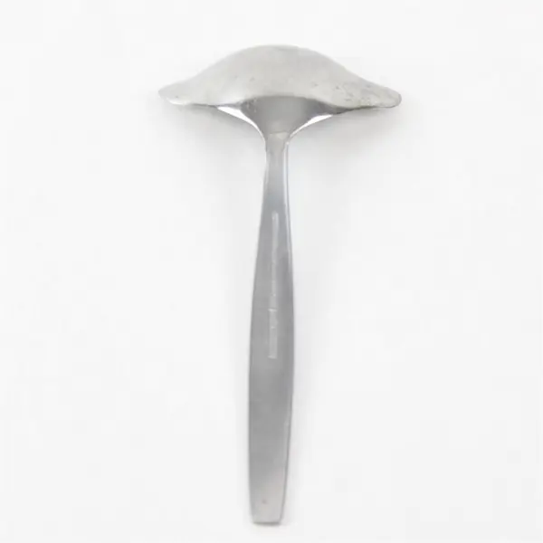 National Stainless Portrait Pattern Stainless Gravy Ladle 2 Spouts 6.5" Rare HTF