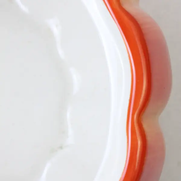 FTD Ceramic Orange Pumpkin W/ Step Lid Ceramic Shaped Covered Jar 7.25" Dia