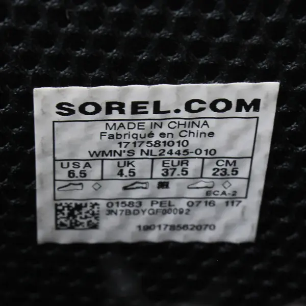 Sorel Solid Black Color Joan Rain Wedge Tall Rubber Rain Boots Women's Size 6.5