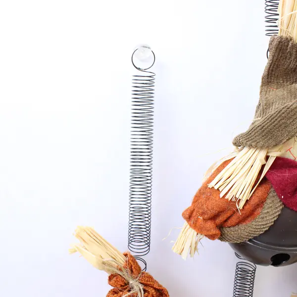 Lot of 4 Vintage Halloween Scarecrow Jingle Bells New 