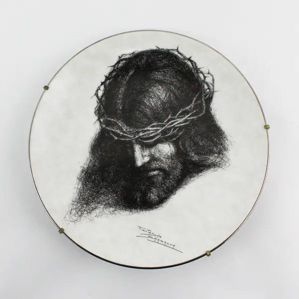 1991 W.S. George Portraits of Christ Collector Plate Father Forgive Them 8.5 in
