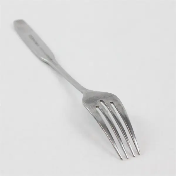 National Stainless Valinda Pattern SS Dinner Fork Black Accent Rare Item 7.75"