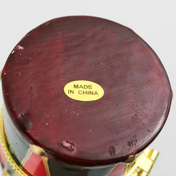 Kurt S. Adler Nutcracker On A Drum Ceramic Trinket Box J3730