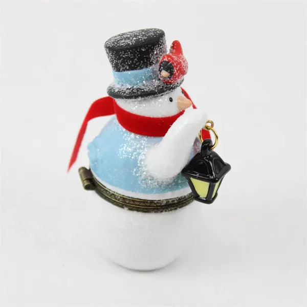 PHB Antique Christmas Series Snowman w/ Match Figurine NIB 