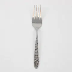 Vintage National Stainless Narcissus Pattern SS Salad Fork Rare Item 6.25" Long