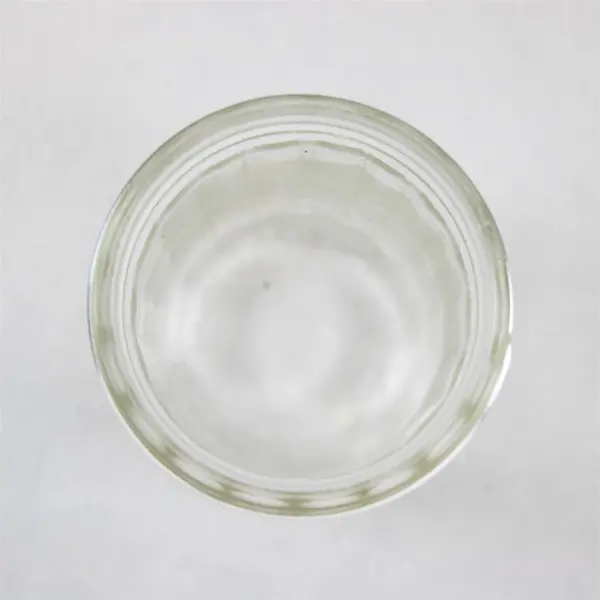 Vintage Ribbed Glass Shaker Pourer w/ Metal Top 5.5" Salt Pepper Sugar