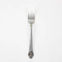 Vintage National Stainless Roma Pattern SS Dinner Fork Rare HTF Item 7.75" Good
