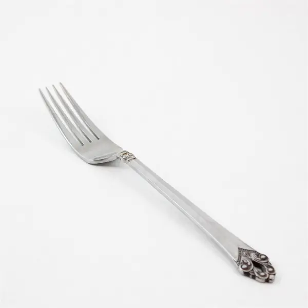 Vintage National Stainless Roma Pattern SS Dinner Fork Rare HTF Item 7.75" Good