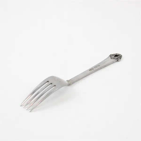 Vintage National Stainless Roma Pattern SS Dinner Fork Rare HTF Item 7.75" Good