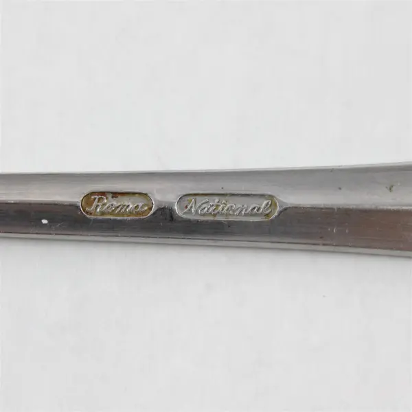 Vintage National Stainless Roma Pattern SS Dinner Fork Rare HTF Item 7.75" Good