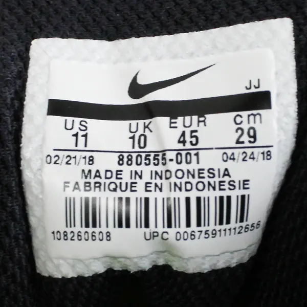 Nike Black/White Air Zoom Pegasus 34 Sneaker Running Shoe Trainers Mens Size 11