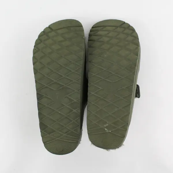 Mia Girl Olive Green Camouflage Slip On Plush Sandal Shoes Womens Size 7