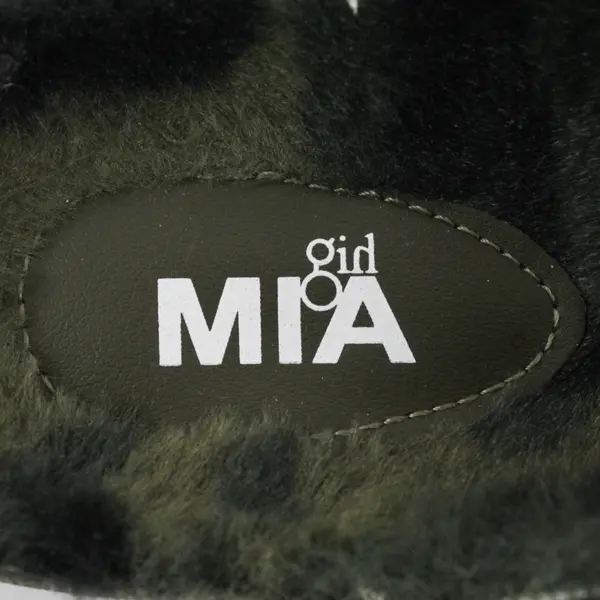 Mia Girl Olive Green Camouflage Slip On Plush Sandal Shoes Womens Size 7