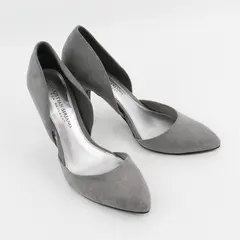 Christian Siriano For Payless Gray Suede Stiletto 3.75" Heels Women Size 6.5