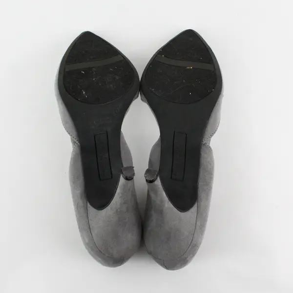 Christian Siriano For Payless Gray Suede Stiletto 3.75" Heels Women Size 6.5