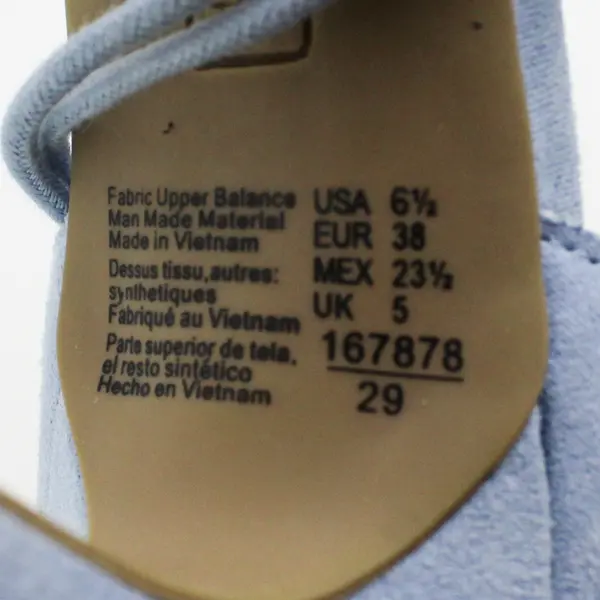 Christian Siriano Strappy Baby Blue Suede Stiletto 3.75" Heels Women Size 6.5