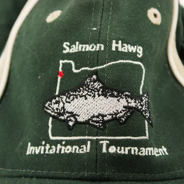 Otto Salmon Invitational Tournament Green Baseball Cap Adult One Size