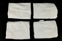 Lot of 4 Registry White King Size Pillowcases Cotton Polyester Shams