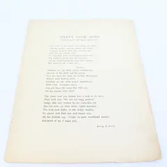 Antique Sheet Music Gypsy Love Song by Harry B. Smith Victor Herbert 1898