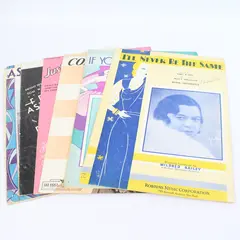 Lot Of 6 Vintage Sheet Music 1932 I'll Never Be The Same If You Were Only Mine