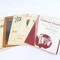 Lot Of 6 Antique Sheet Music 1904 - 1915 Requiem School Days Macushla
