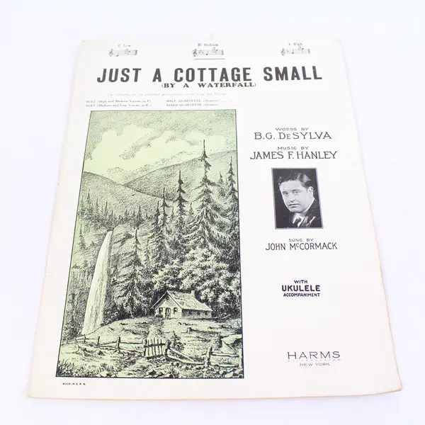 Antique Lot Of 4 Sheet Music 1925 Just A Cottage Small Yes Sir! That's My Baby